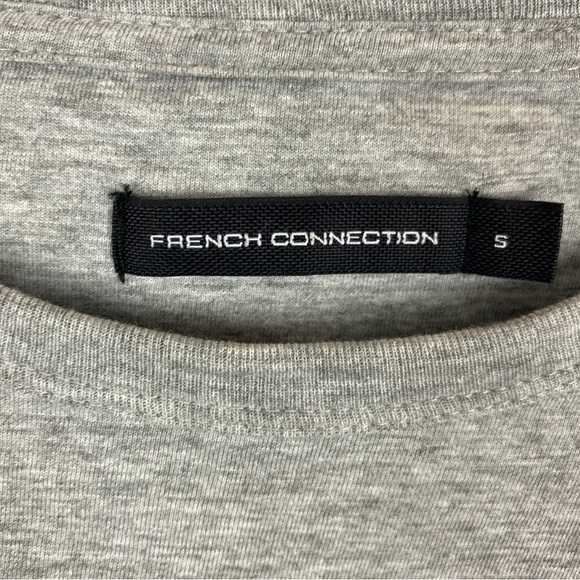 French Connection Long Sleeve Crew Neck Tee Small Grey - Picture 10 of 11